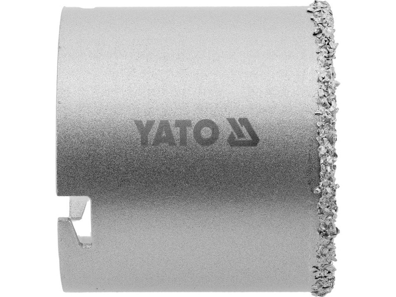 Сверло корончатое из вольфрама YATO по бетону, кирпичу, керамике, силикату Ø=73мм, l=65 мм (YT-43914)