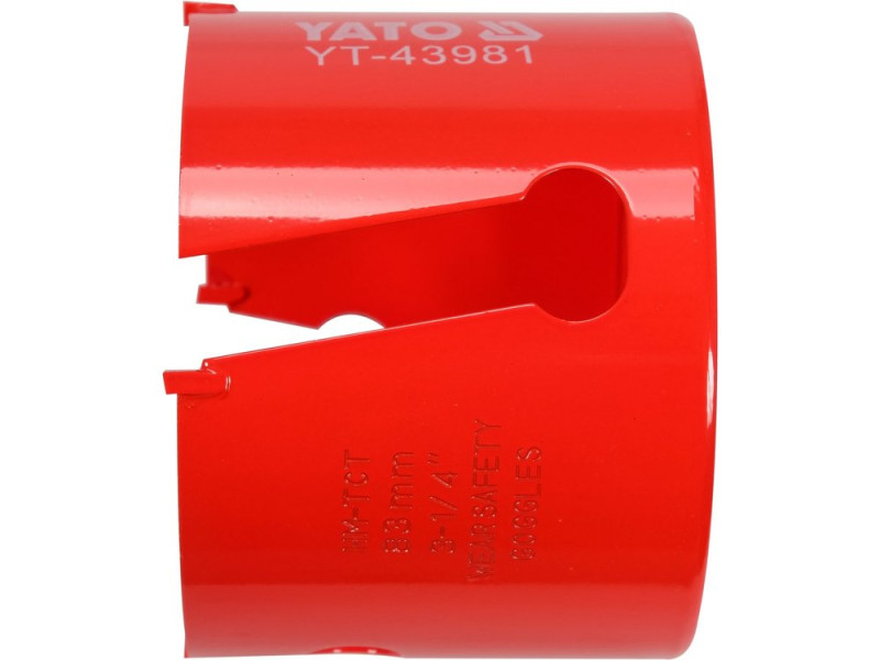 Коронка універсальна TCT 83 мм YATO YT-43981, 5/8" 18UNF, глибина 60 мм