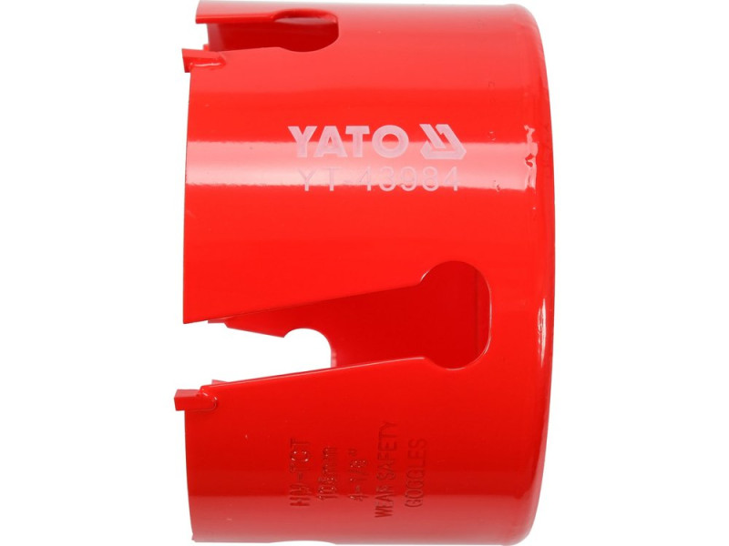 Коронка універсальна TCT 105 мм YATO YT-43984, різьба 5/8", глибина 60 мм