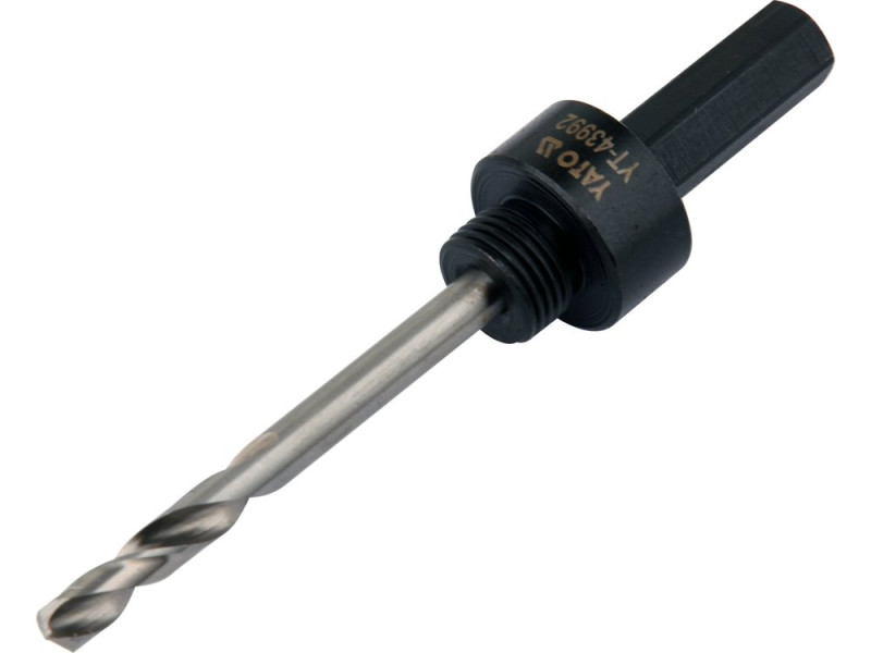 Держатель коронок 1/2" 20UNF YATO YT-43992, HEX 10 мм, сверло HSS 6 мм
