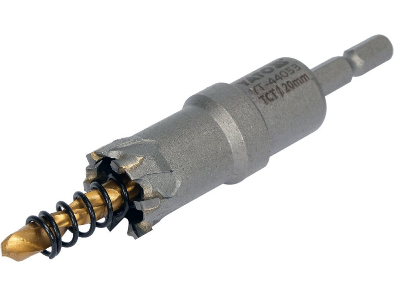 Коронка по металу TCT 20 мм YATO YT-44053, глибина 25 мм, HEX 1/4"