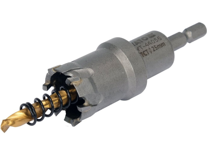 Коронка по металу TCT 25 мм YATO YT-44056, глибина 25 мм, HEX 1/4"