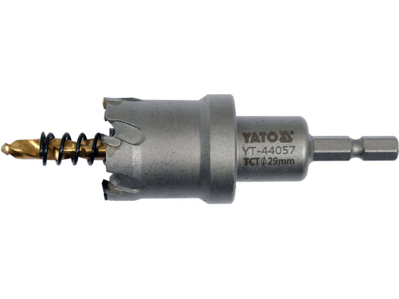 Коронка по металлу TCT 29 мм YATO YT-44057, глубина 25 мм, HEX 1/4"
