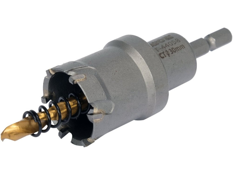 Коронка по металлу TCT 30 мм YATO YT-44058, глубина 25 мм, HEX 1/4"
