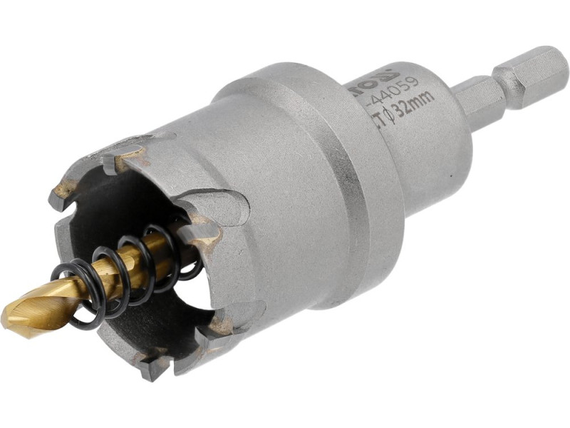 Коронка по металу TCT 32 мм YATO YT-44059, глибина 25 мм, HEX 1/4"