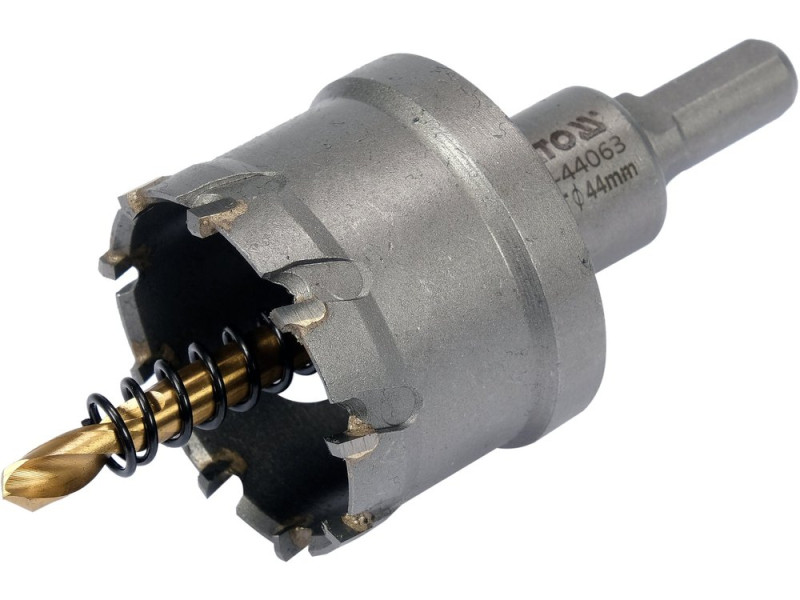 Коронка по металу TCT 44 мм YATO YT-44063, глибина 25 мм, HEX 3/8"