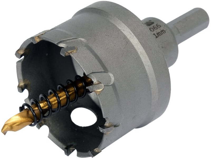 Коронка по металу TCT 51 мм YATO YT-44066, хвостовик 3/8", глибина 25 мм