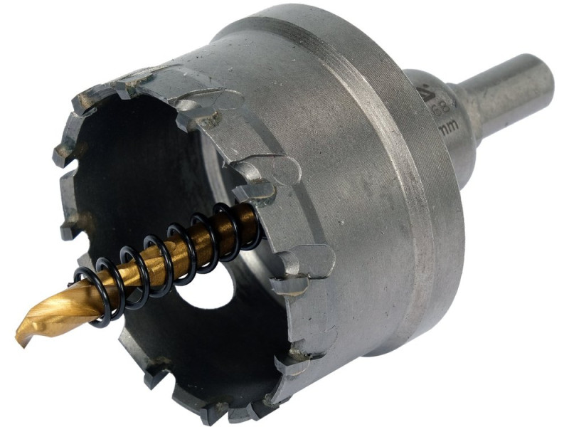 Коронка по металу TCT 55 мм YATO YT-44068, хвостовик 3/8", глибина 25 мм