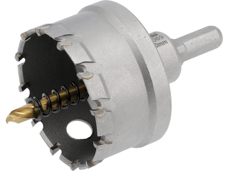 Коронка по металу TCT 60 мм YATO YT-44069, хвостовик 3/8", глибина 25 мм