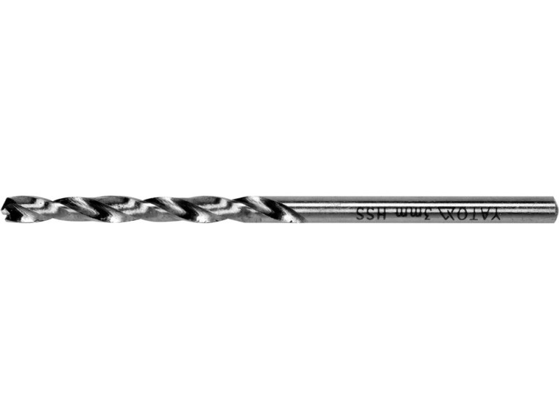 Свердло по металу HSS 3,0 мм YATO YT-44209, DIN 338, 61 мм