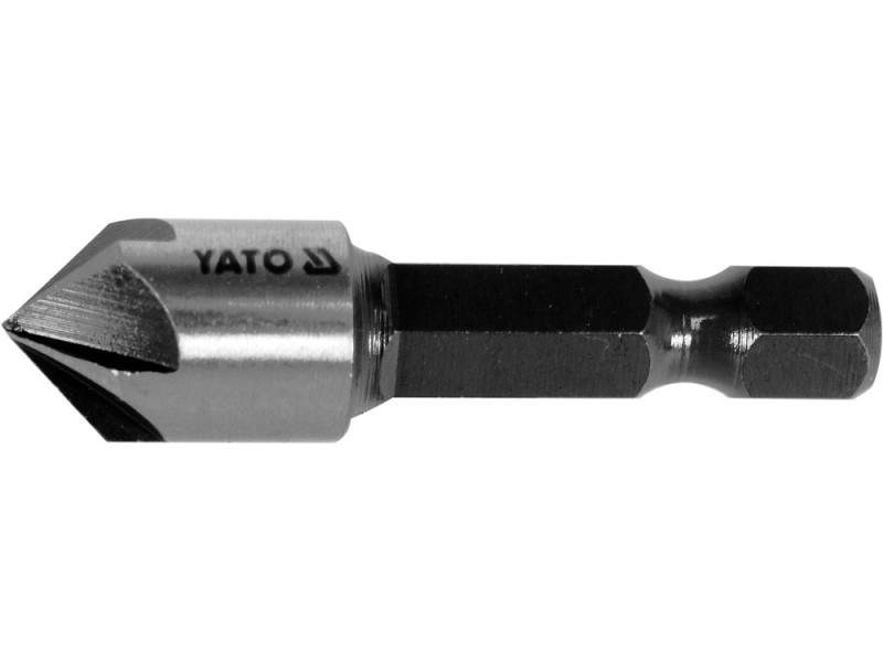 Зенкер конічний HSS 10,4 мм YATO YT-44723, 5 лез, хвостовик HEX