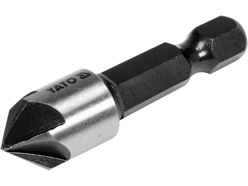 Зенкер конічний HSS 10,4 мм YATO YT-44723, 5 лез, хвостовик HEX
