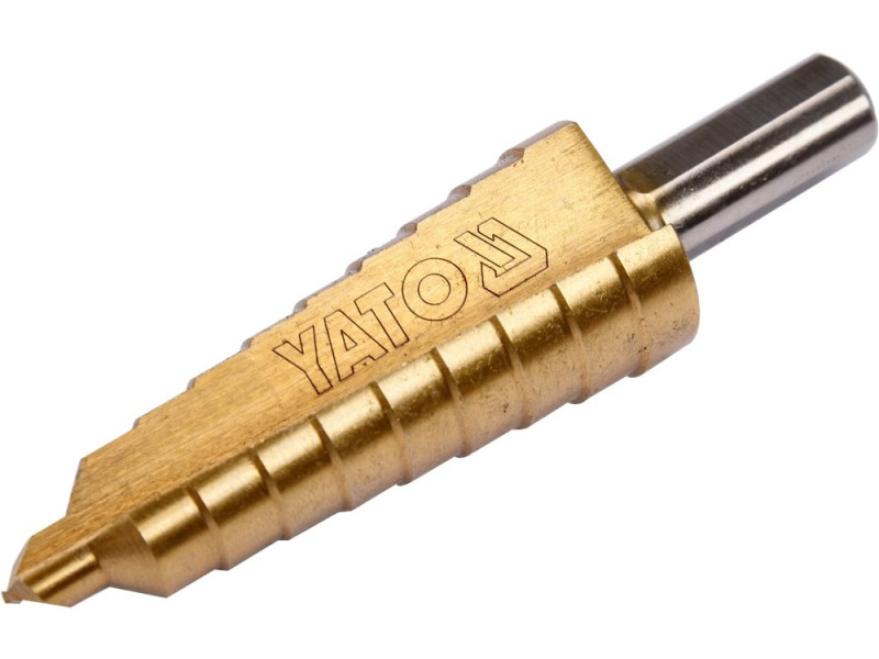 Свердло ступінчасте 6-20 мм YATO YT-44744, HSS TiN, 10 ступенів
