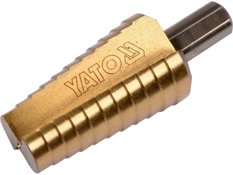 Свердло ступінчасте 20-30 мм YATO YT-44747, HSS TiN, 11 ступенів