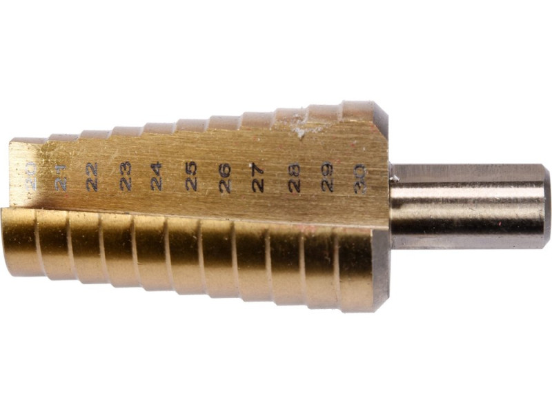 Свердло ступінчасте 20-30 мм YATO YT-44747, HSS TiN, 11 ступенів