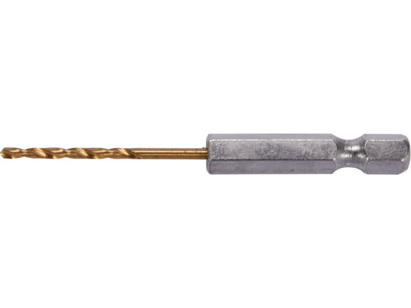 Свердло по металу HSS-TiN 2 мм HEX 1/4" YATO YT-44751, DIN 338, 72 мм