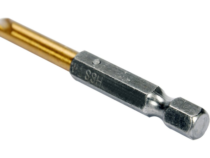 Свердло по металу HSS-TiN 5 мм HEX 1/4" YATO YT-44761, довжина 106 мм
