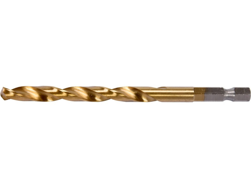 Свердло по металу HSS-TiN 7 мм HEX 1/4" YATO YT-44766, довжина 109 мм