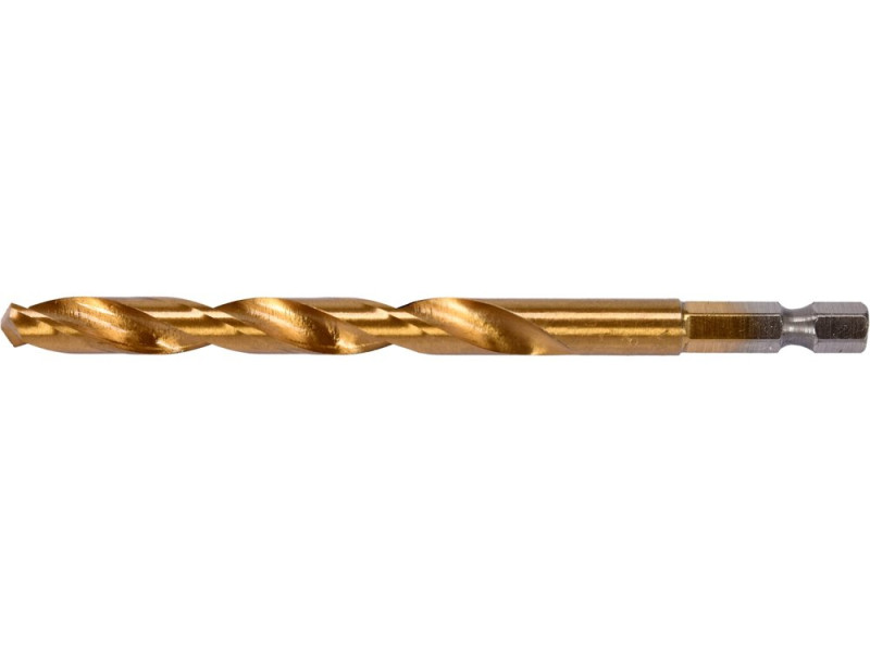 Сверло по металлу HSS-TiN 8,5 мм HEX 1/4" YATO YT-44769, длина 117 мм