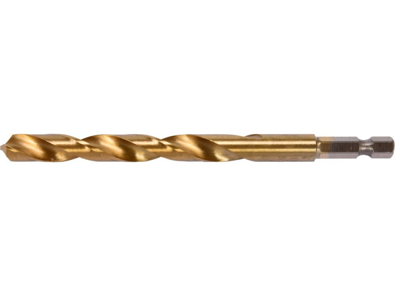 Свердло по металу HSS-TiN 9,0 мм HEX 1/4" YATO YT-44770, DIN 338, 125 мм