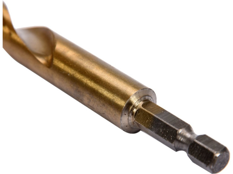 Свердло по металу HSS-TiN 12 мм HEX 1/4" YATO YT-44774, DIN 338, 151 мм