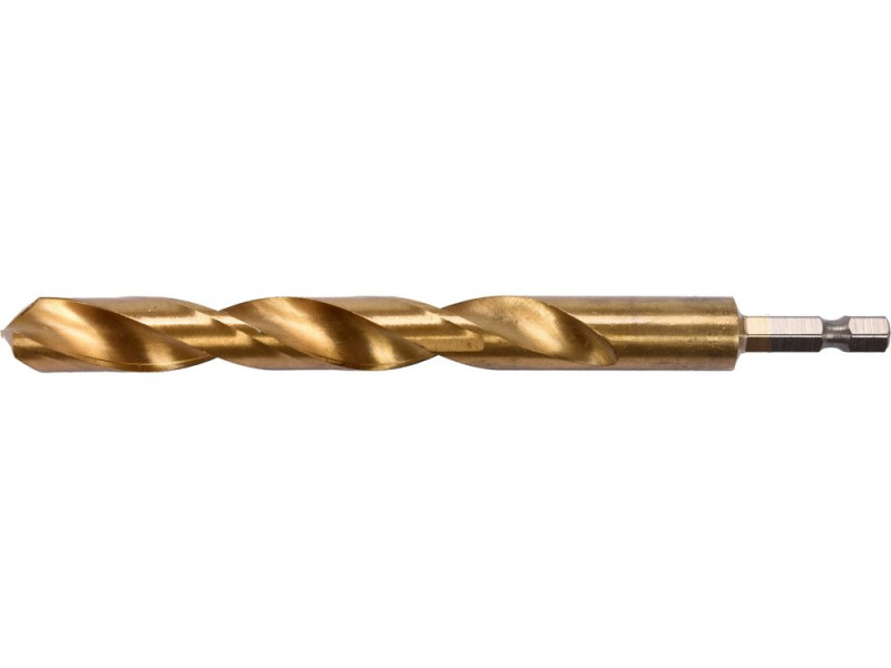 Свердло по металу HSS-TiN 13 мм HEX 1/4" YATO YT-44776, DIN 338, 151 мм