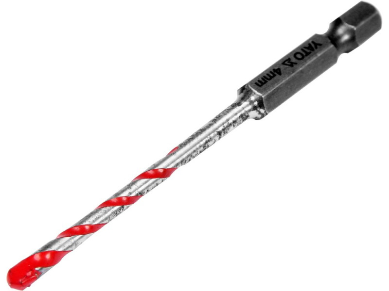 Свердло універсальне твердосплавне 4×85 мм HEX 1/4" YATO YT-44781