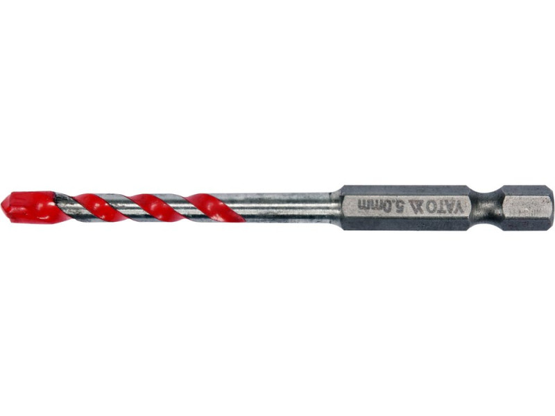 Сверло универсальное твердосплавное 5×85 мм HEX 1/4" YATO YT-44782
