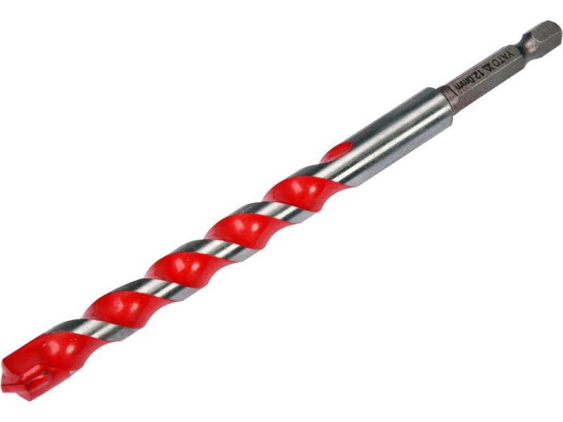 Свердло універсальне твердосплавне 12×120 мм HEX 1/4" YATO YT-44787
