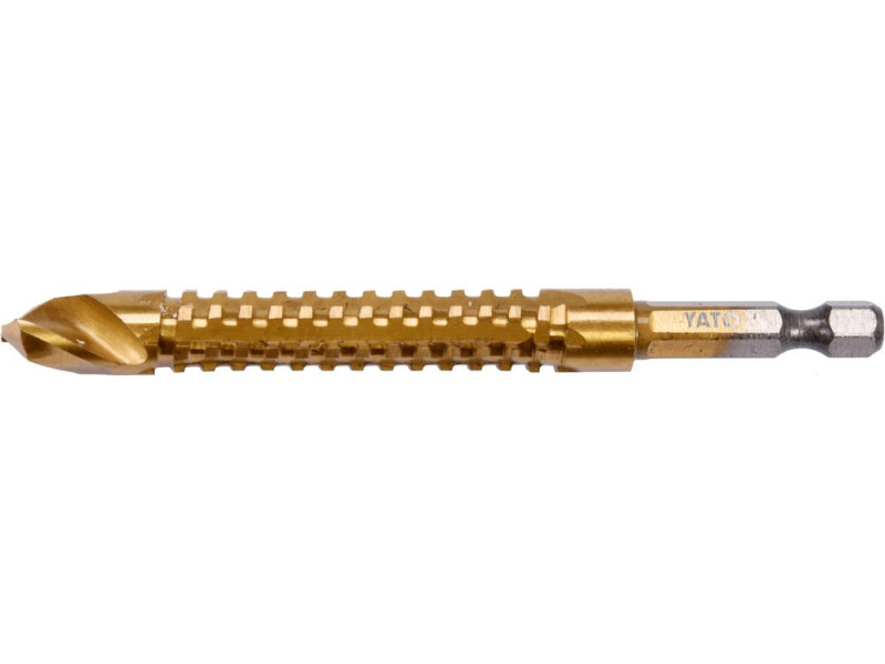 Свердло по металу HSS-TiN 10,0 мм YATO YT-44828, хвостовик HEX 1/4"