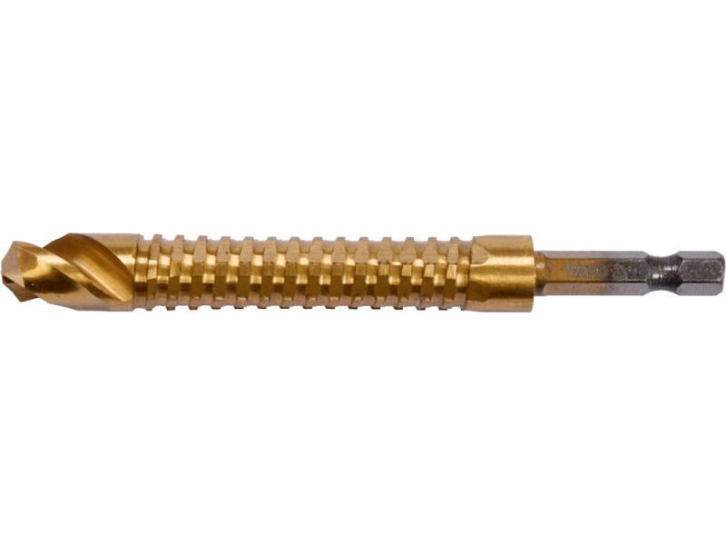 Свердло по металу HSS-TiN 12,0 мм YATO YT-44830, хвостовик HEX 1/4"
