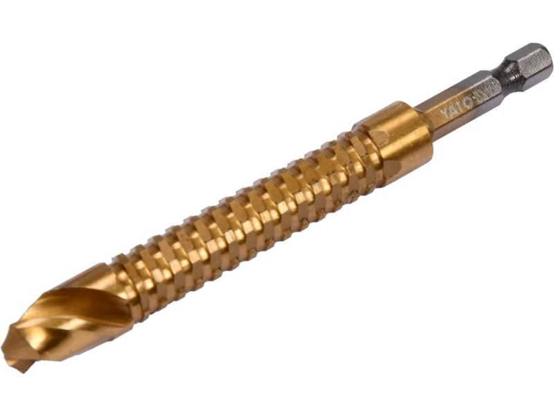 Свердло по металу HSS-TiN 12,0 мм YATO YT-44830, хвостовик HEX 1/4"