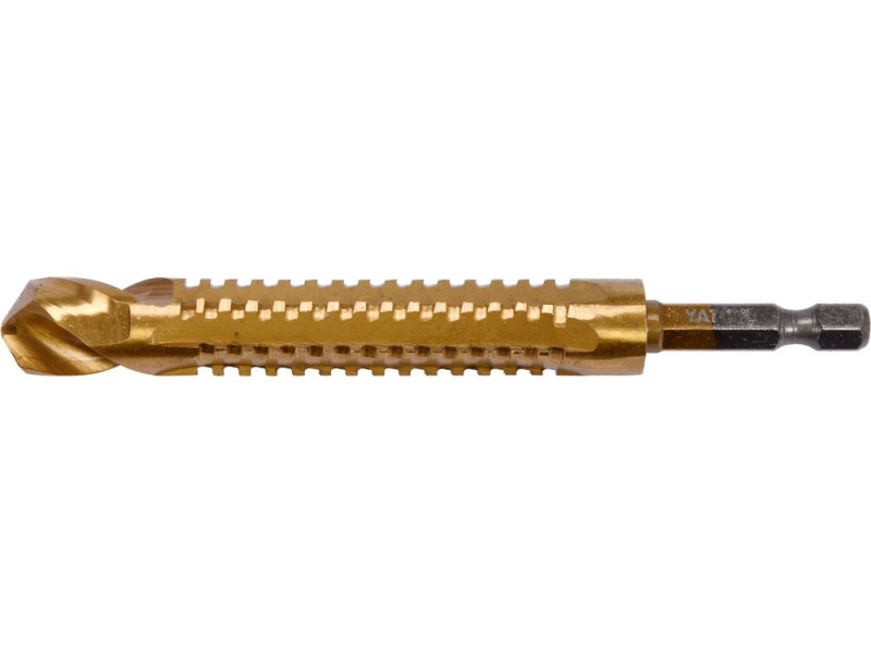 Свердло по металу HSS-TiN 13,0 мм YATO YT-44831, хвостовик HEX 1/4"