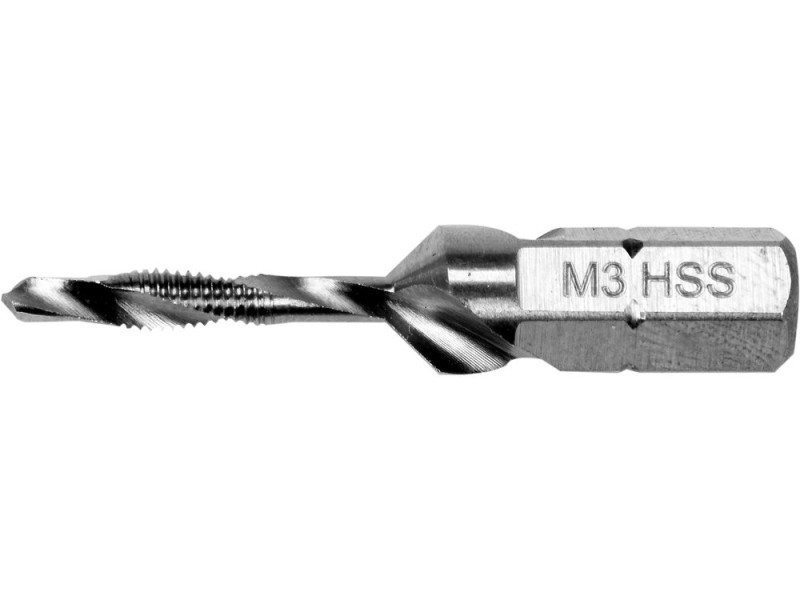 Сверло-метчик M3 HEX YATO YT-44840, HSS M2