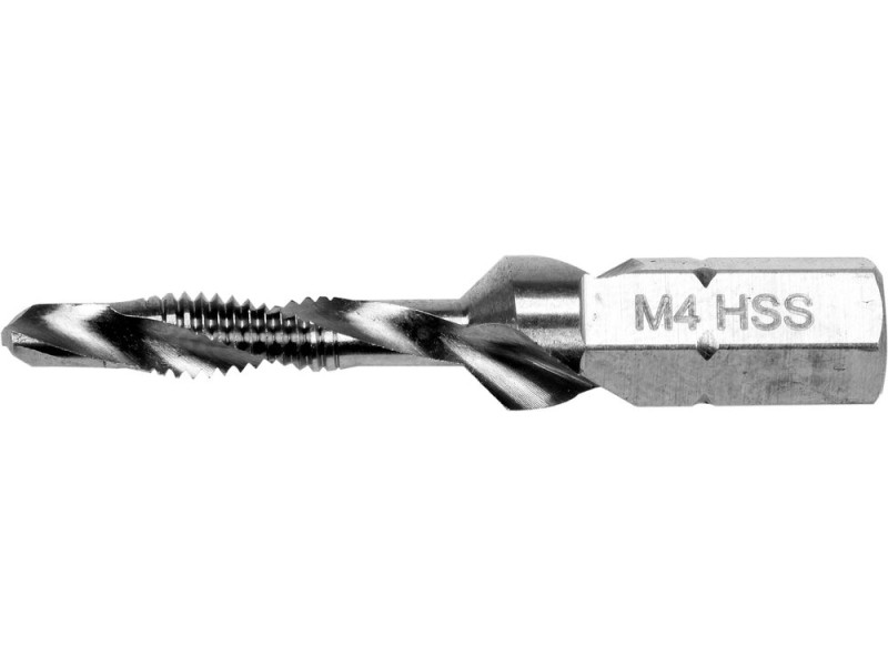 Свердло-мітчик M4 HEX YATO YT-44841, HSS M2