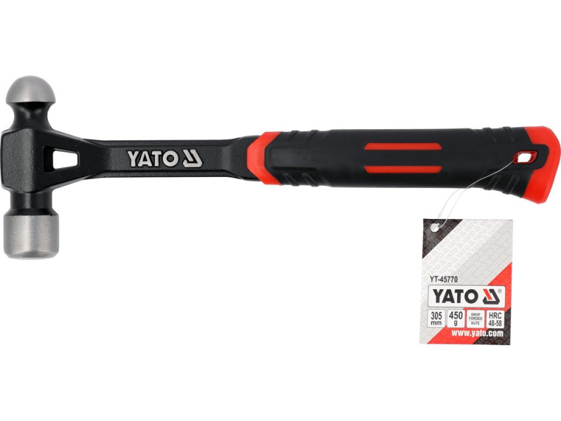 Молоток по листовому металлу, стальной монолитный YATO m=450 г (YT-45770)