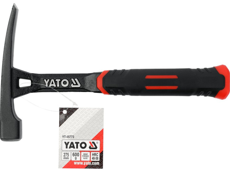 Молоток по каменю, сталевий монолітний YATO m= 600 г (YT-45773)