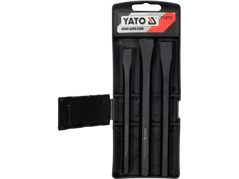 Набір зубил плоских 3 шт YATO YT-4711, CrV