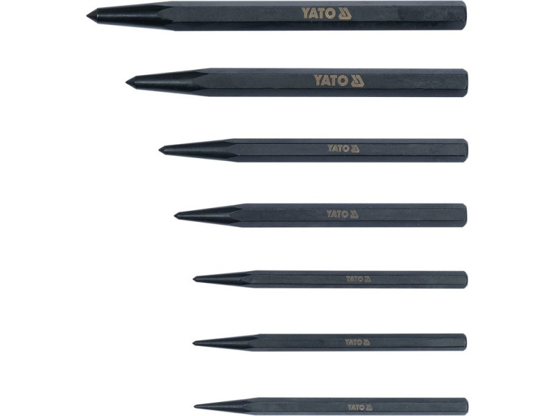 Набір кернерів 7 шт YATO YT-47170, Ø1,5-6 мм