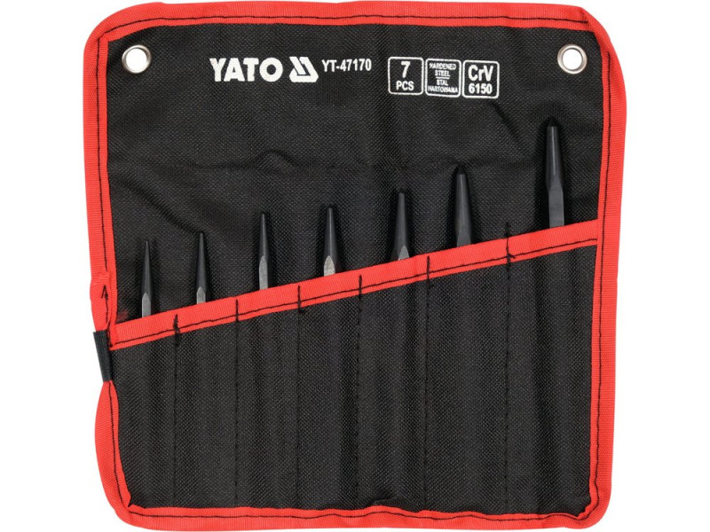 Набір кернерів 7 шт YATO YT-47170, Ø1,5-6 мм