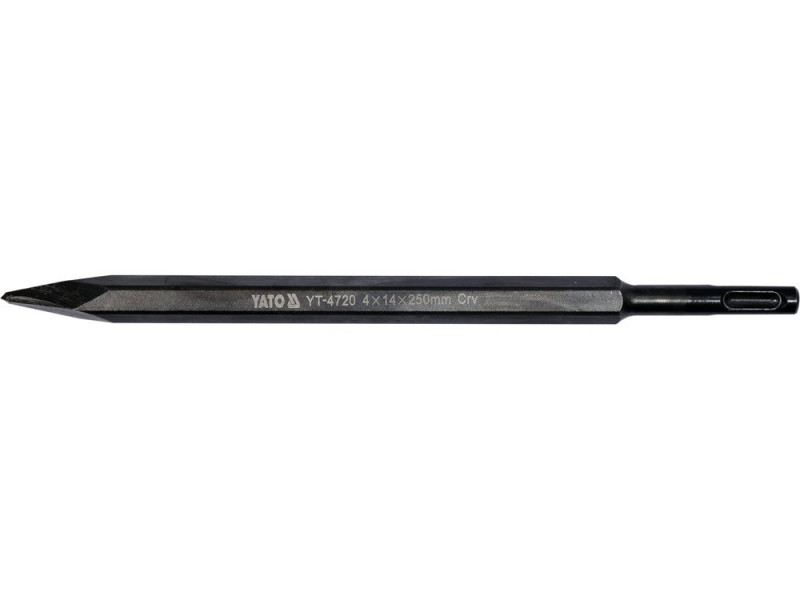 Долото вузьке SDS-Plus 4×14×250 мм YATO YT-4720, CrV