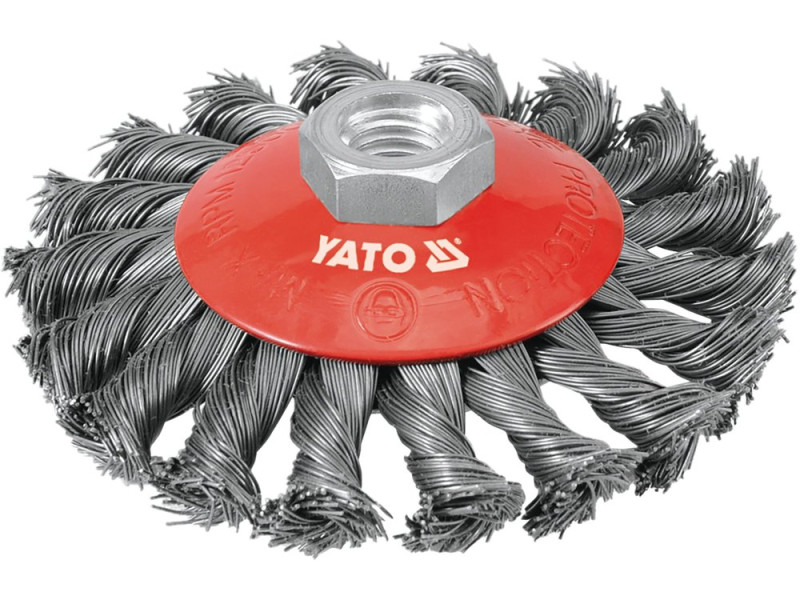 Щітка торцева плетена YATO YT-4763, 100 мм, M14