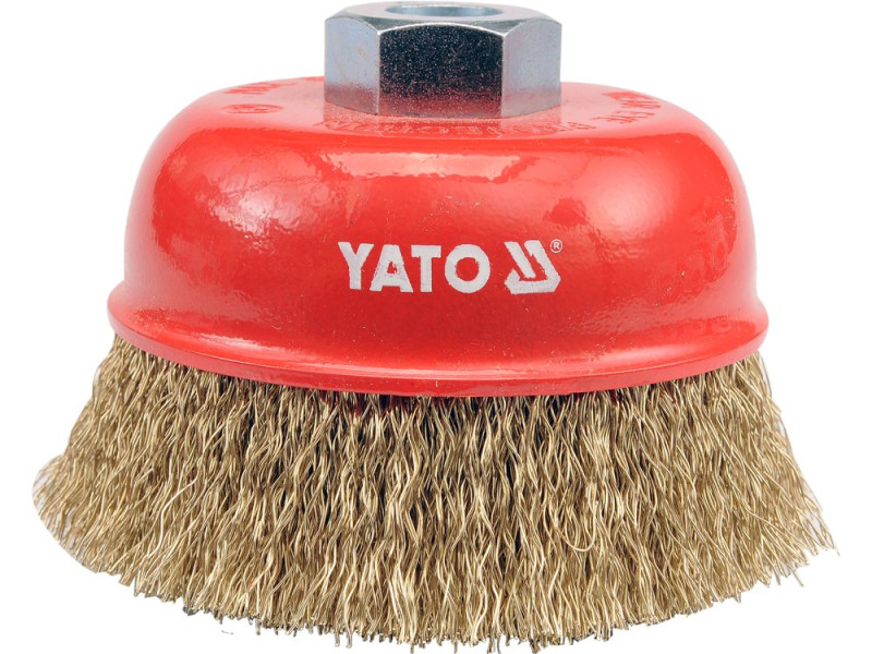 Щітка торцева YATO YT-4766, M14, 100 мм, латунована