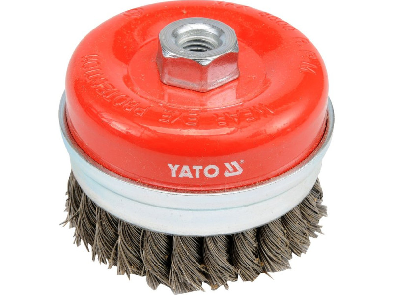 Щітка торцева YATO YT-4769, M14, 100 мм, плетений дріт