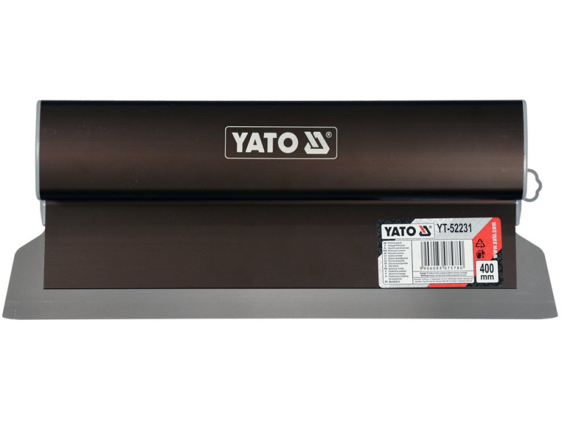 Шпатель для фінішного шпаклювання з алюмінієвою ручкою YATO, 400 мм, зі змінним лезом (YT-52231)