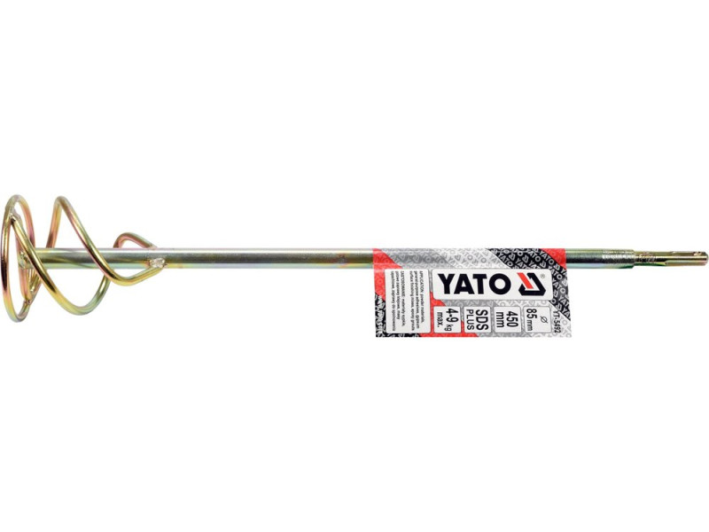Міксер для буд.сумішей оцинкований YATO: Ø=85 x 450 мм, SDS+, max 4-9 кг (YT-5492)