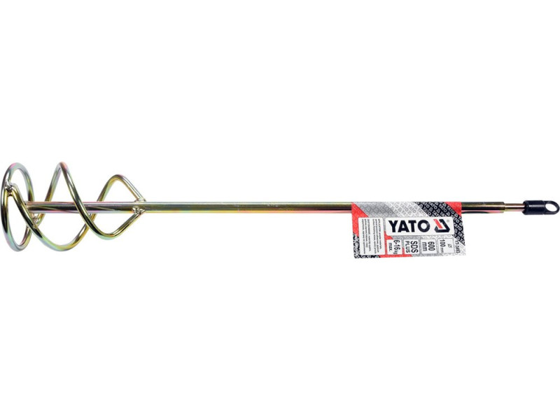 Міксер для буд.сумішей оцинкований YATO: Ø=85 x 600мм, SDS+, 6-16 кг (YT-5493)