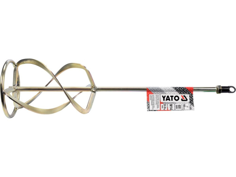 Миксер для краски оцинкованный YATO: Ø=160 мм, L=600 мм, М14 (YT-5508)