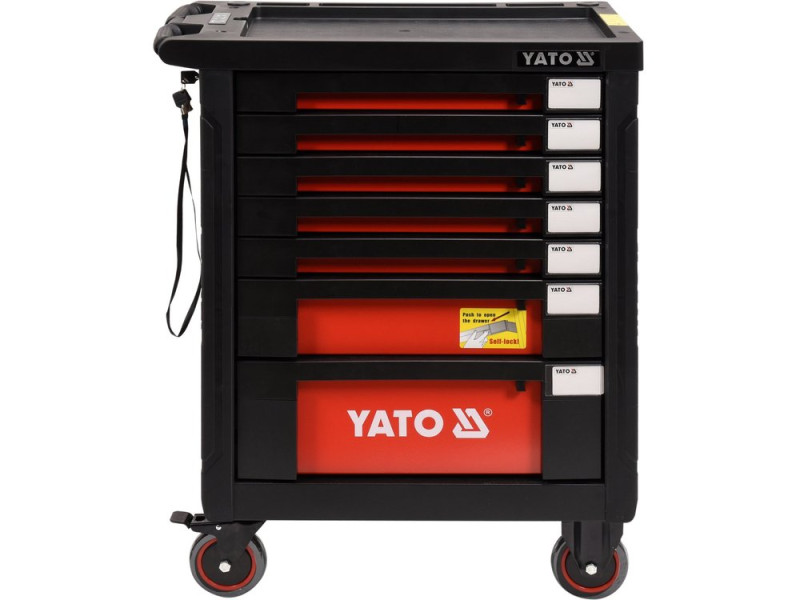 Тумба інструментальна з набором YATO YT-55290, 211 предметів, 7 шухляд