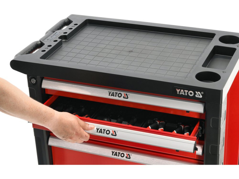 Тумба інструментальна з набором YATO YT-55300, 177 предметів, 6 шухляд
